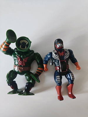 Φιγούρες MOTU Dragstor και Leech μεταχειρισμένες, vintage σετ 2