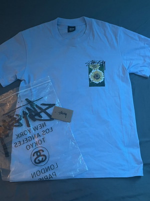 Stussy t shirt turquoise size S like new
