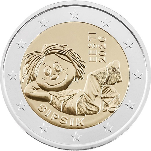 Estonian 2 Euro 2026 Sipsik UNC from Roll