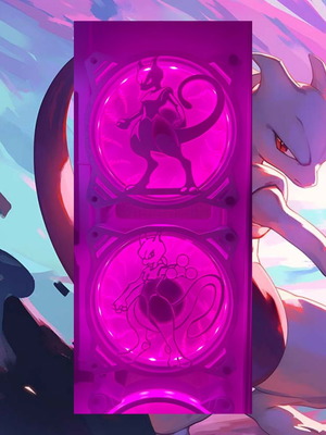 Mewtwo Pokemon Fan Covers 120mm new, durable plastic