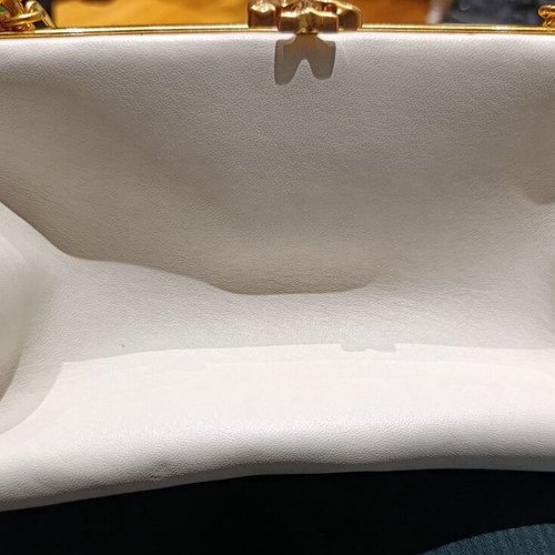 Tory Burch clutch shoulder bag off white new leather