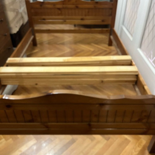 Wooden bed used for 190x130 cm mattress