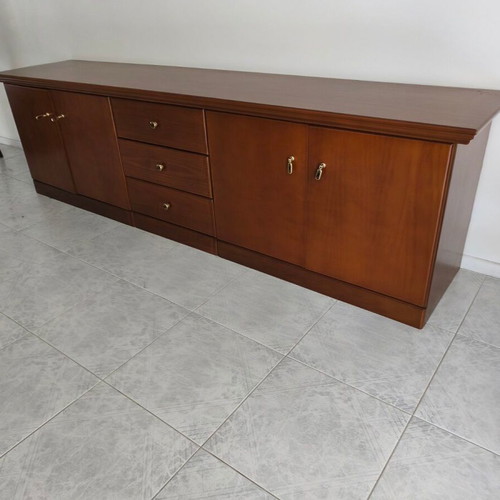Classic wooden living room buffet like new, brown walnut color