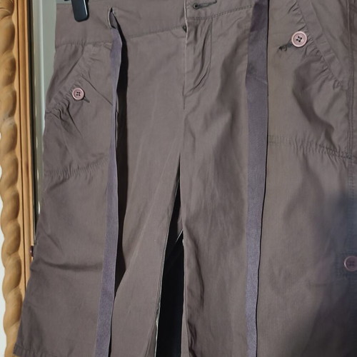 DKNY women's cotton bermuda shorts used, size 42, brown