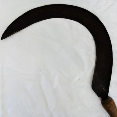 Cypriot sickle used, 40x24cm, antique handmade