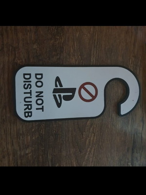 PlayStation door sign