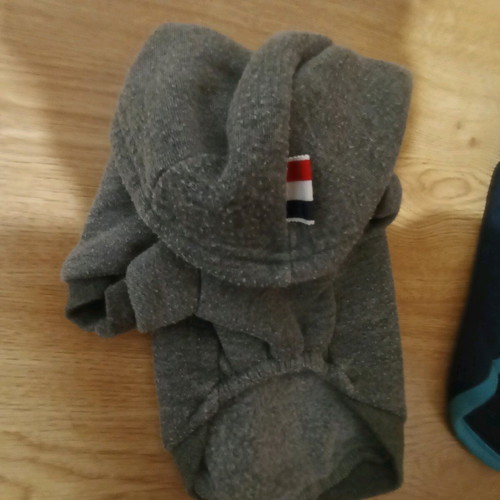 Dog hoodies size S like new, set of 2 pieces