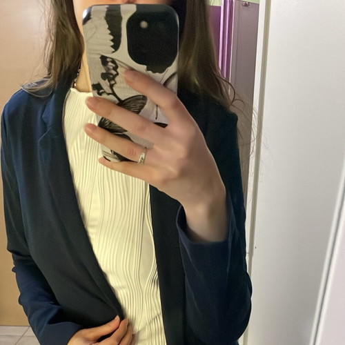 Stradivarius blue blazer cardigan like new