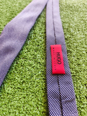 HUGO silk tie with jacquard pattern