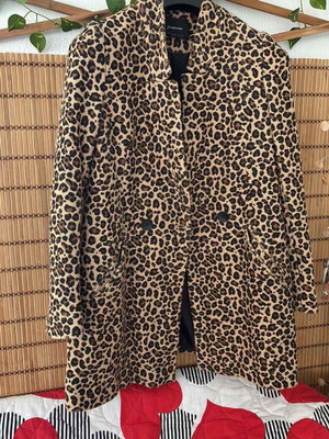 Stradivarius women's long coat like new, multicolor, size M