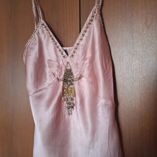 Raxevski vintage silk top like new, pink, size M
