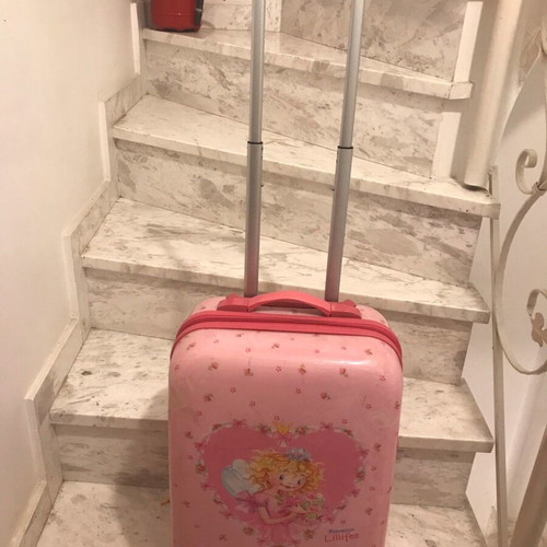 Die Spiegelburg Prinzessin Lillifee Children's Trolley Suitcase Pink 50cm like new