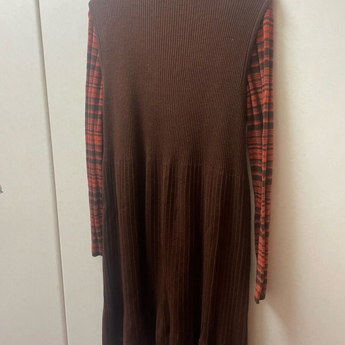 Sleeveless dress and striped wool blouse set like new