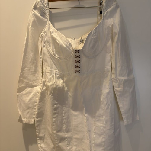 Oh Polly Mini Summer Dress white size S used