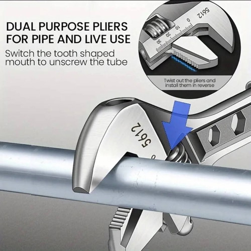 Adjustable multifunctional double-jaw wrench new, French type