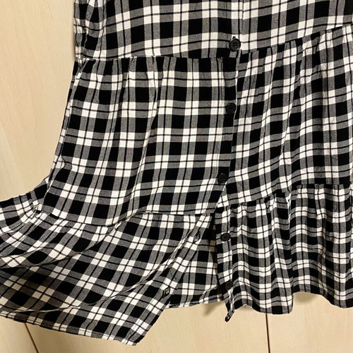 H&M Black and White Checked Dress like new, cotton, size M