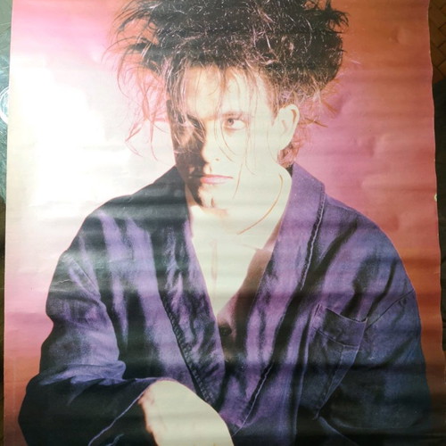 Robert Smith and Cyndi Lauper poster used from Pop Korn magazine