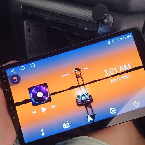 10-inch car screen with multiple features