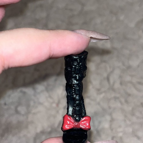 Ever After High Apple White Shoe heel single left used black red bow