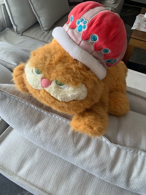 Garfield vintage μεταχειρισμένο με ξεραμμένο στέμμα