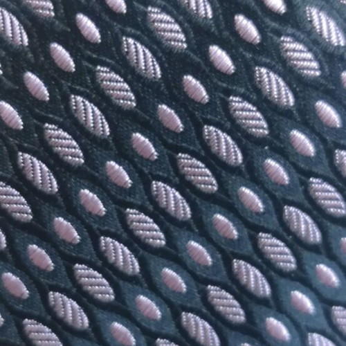 Silk tie new, black and pink for evening wear