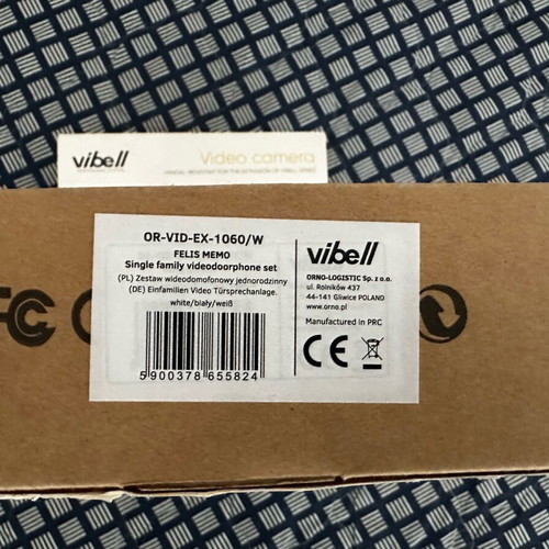 Vibell Felis memo Orno video doorphone new with models OR-VID-EX-105KV and OR-VID-EX-1060PMV/W