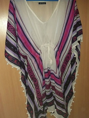Caftan with elastic waist, size L