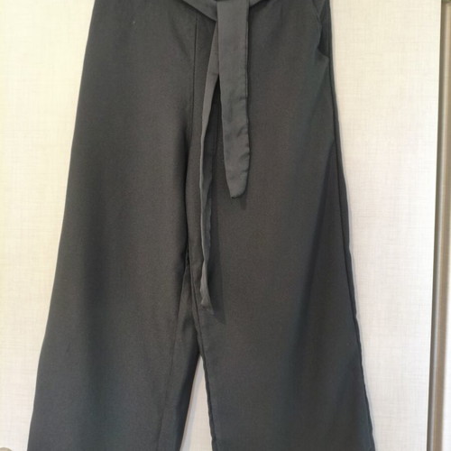 Culotte black high-waisted pants like new, one size