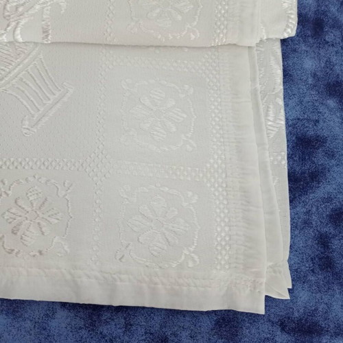 Floss blanket cover with edging unused, 2.10x2.30 m