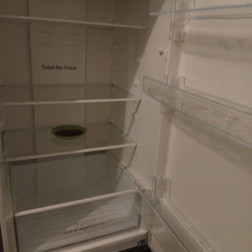 Refrigerator slightly used, silver color