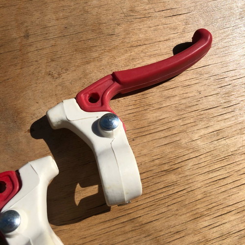 Brake levers for BMX bike red new, pair