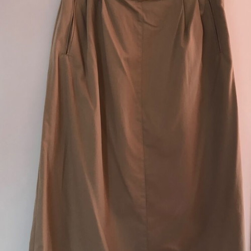 Vintage Jaeger skirt used, beige, 100% cotton, size XXL