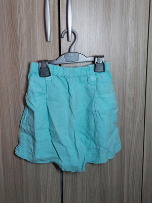 Children's linen shorts Zara like new, turquoise, for 10/11 years old