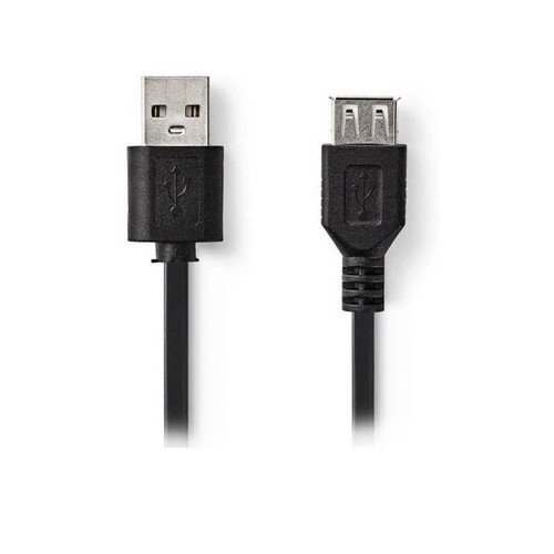 Usb extension cable black 0.7 m new, 480 Mbit transfer