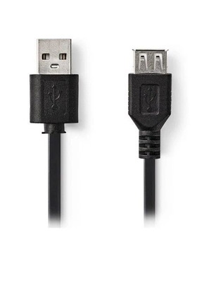 Usb extension cable black 0.7 m new, 480 Mbit transfer