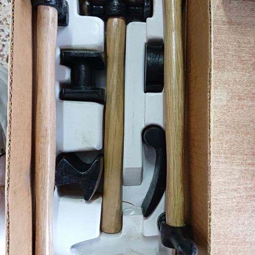 Set of car body hammers new, 7 pieces German made