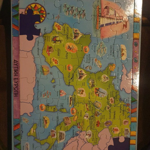 Europe puzzle book like new, 240 pieces