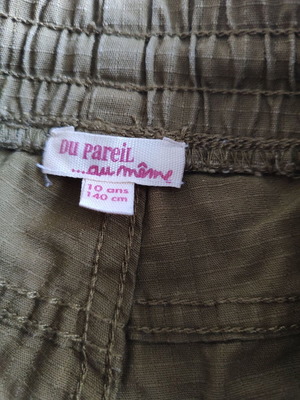 Du Pareil boys' pants, green, slim fit