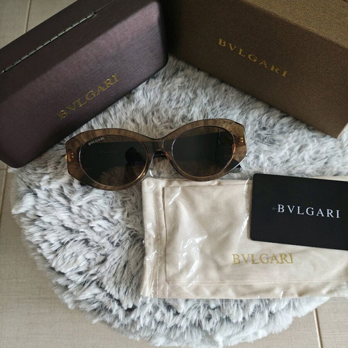 Bulgari Serpenti Forever Oval BV40007I new black and gold sunglasses