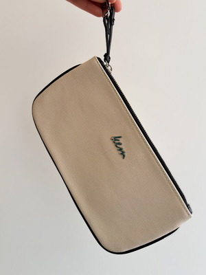 KEM wrist wallet like new, beige