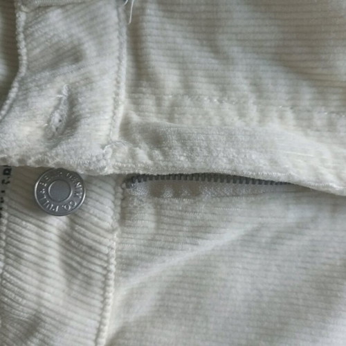 Pull & Bear corduroy pants ecru white like new