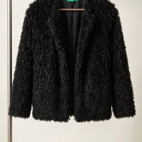 Benetton women's jacket new black, size S