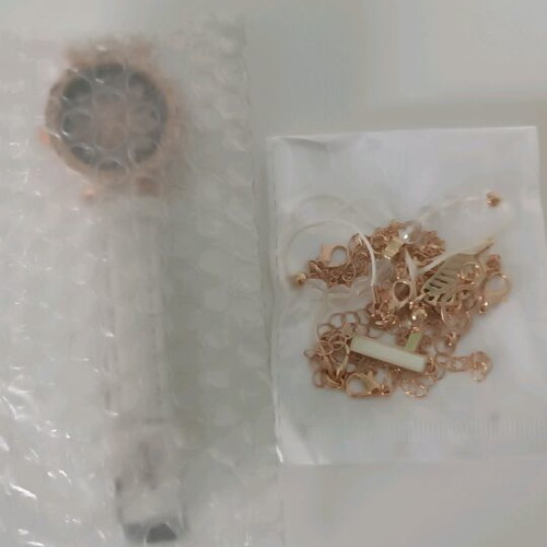Watch and set of 5 bracelets new, white and gold