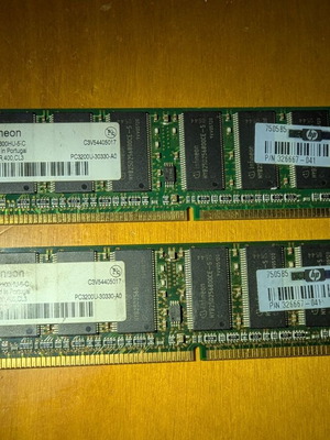 DDR RAM 512MB (2x256MB) Infineon HP used