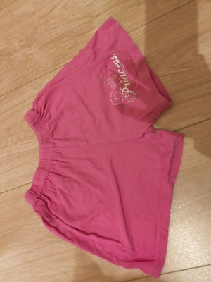 Girls' shorts used, pink, size 116-122 cm for 6 years old