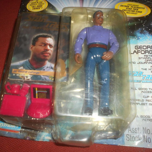Star Trek Geordi LaForge figure 1995 like new