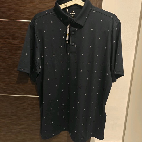 Under Armour Men's Printed Polo Shirt new, size M, blue