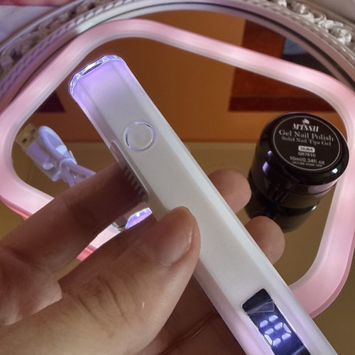 LED UV Nail Lamp and Gel Nail Polish Set like new