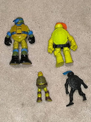 TMNT Turtle Figures used, pack of 4 pieces