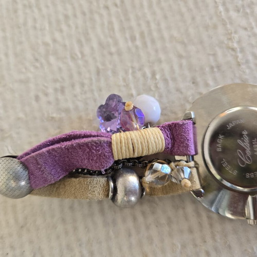 Watch multicolor used, no battery, unique piece